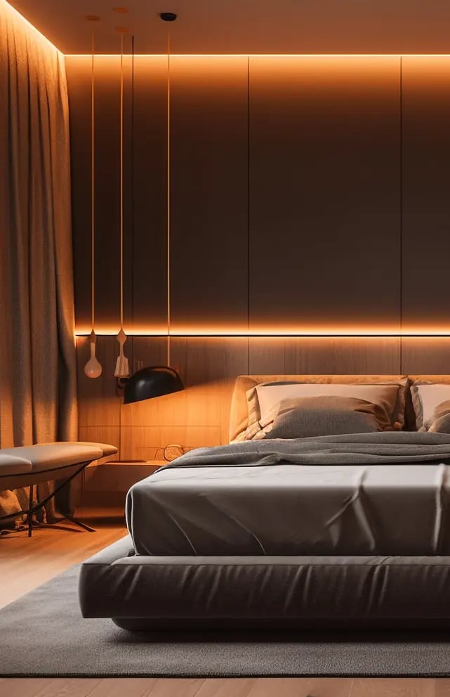 dormitorio-moderno-lujo-ropa-cama-comoda-e-iluminacion-generada-ia
